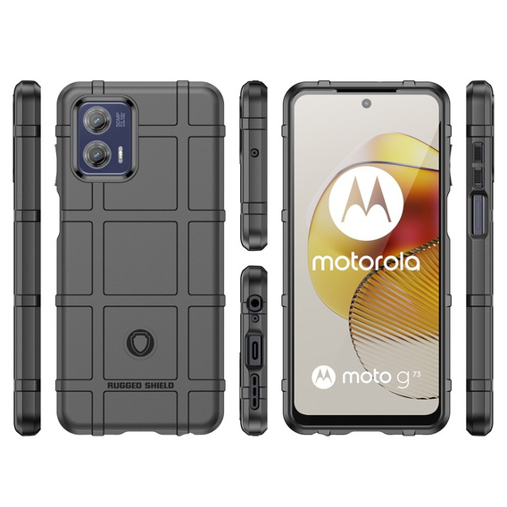 Pouzdro pro Motorola Moto G73 5G, Rugged Shield, černé