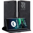 Pouzdro pro Motorola Edge 40 Neo, ERBORD Vintage peněženka s klopou, černé