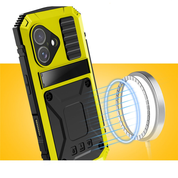 Pouzdro R-JUST s podstavcem a integrovaným sklem pro iPhone 17