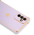 Pouzdro pro Samsung Galaxy A25 5G, Electro heart, fialové + Full Glue Ceramic Glass