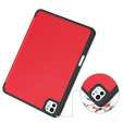 Pouzdro pro iPad Pro 11" 2024 (5 gen.), Smartcase s prostorem pro stylus, červené