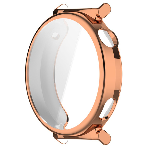 Pouzdro 2v1 s ochranou displeje pro Huawei Watch GT 5 Pro 42mm, růžové rose gold