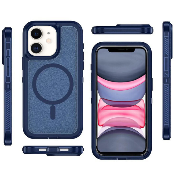 Pouzdro s rámečkem pro iPhone 11, pro MagSafe, modré