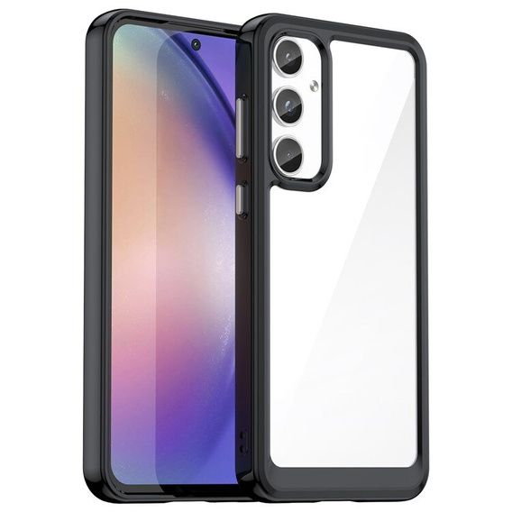 Pouzdro pro Samsung Galaxy A55 5G, Fusion Hybrid, transparentní / černé