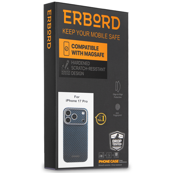 ERBORD Full Kevlar pouzdro pro MagSafe pro iPhone 17 Pro