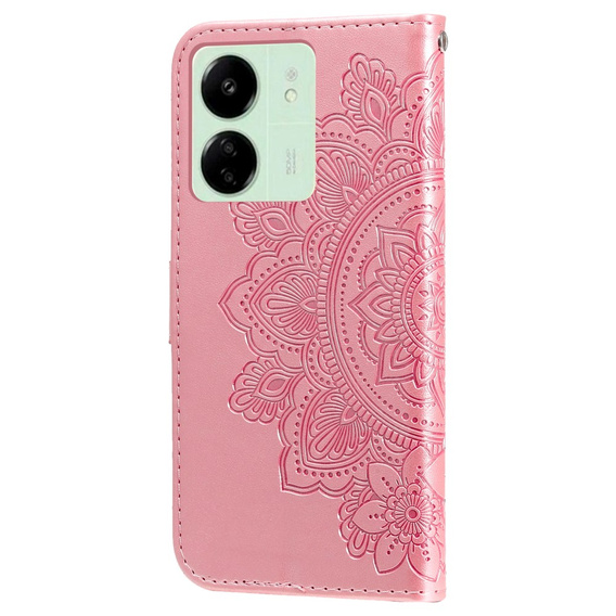 Klopové pouzdro pro Xiaomi Redmi 13C / Poco C65, Mandala Flower, růžové