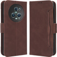 Klopové pouzdro pro Honor Magic 5 Pro 5G, Card Slot, hnědé
