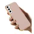 Pouzdro pro Samsung Galaxy S21, Cowhide Leather, růžové