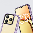 Pouzdro pro Realme C61, Fusion Hybrid, transparentní / fialové