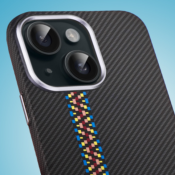 Pouzdro pro iPhone 13, Carbon Fiber MagSafe, černé