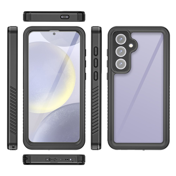 Vodotěsné pouzdro IP68 pro Samsung Galaxy S24 FE, černé