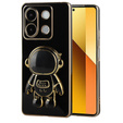 Pouzdro pro Xiaomi Redmi Note 13 5G, Astronaut, černé + 9H tvrzené sklo