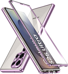 Pouzdro pro Samsung Galaxy S25 Ultra, Magnetic Dual Glass, fialové