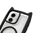 Pouzdro pro iPhone 11, pro MagSafe, Cute Cat, černé + sklo na displej