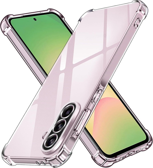 Pouzdro pro Samsung Galaxy A56, Erbord Dropproof, průhledné + sklo