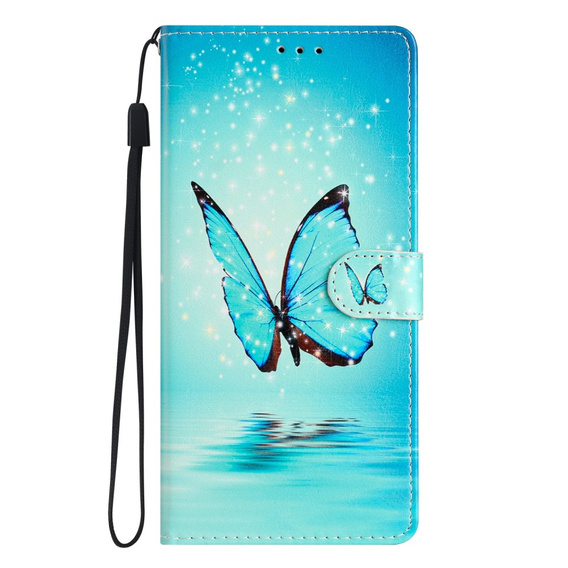 Klopové pouzdro pro Xiaomi 13 Lite, Wallet, butterfly, modré