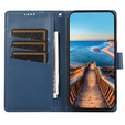 Pouzdro s klopou pro Realme 12 Pro 5G / 12 Pro+ 5G, Leather Line Wallet, modré