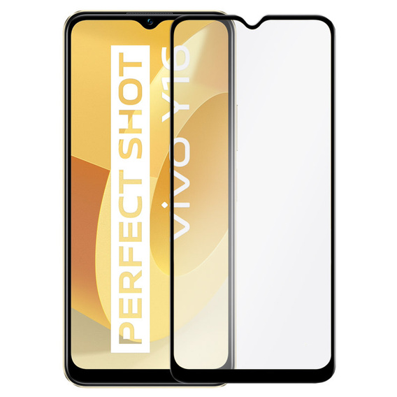 3D tvrzené sklo pro Vivo Y16, černé