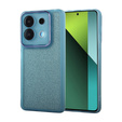 Pouzdro pro Xiaomi Redmi Note 13 5G, Glittery Powder, modré + 9H tvrzené sklo
