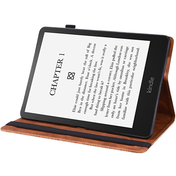 Pouzdro s klopou pro Amazon Kindle Paperwhite 5 (2021), flower, modré