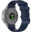 Pasek Silikonowy 18mm do Garmin Vivomove 3S / Vivoactive 4S, Dark Blue