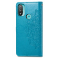 Klopové pouzdro pro Motorola Moto E20/E30/E40, Mandala, modré