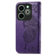 Klopové pouzdro pro Infinix Hot 40i, Butterfly, fialové