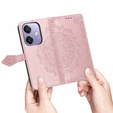 Klopové pouzdro pro Oppo A40 / Oppo A40m, Mandala, růžové rose gold