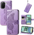 Klopové pouzdro pro Xiaomi Redmi A5, Butterfly, fialové