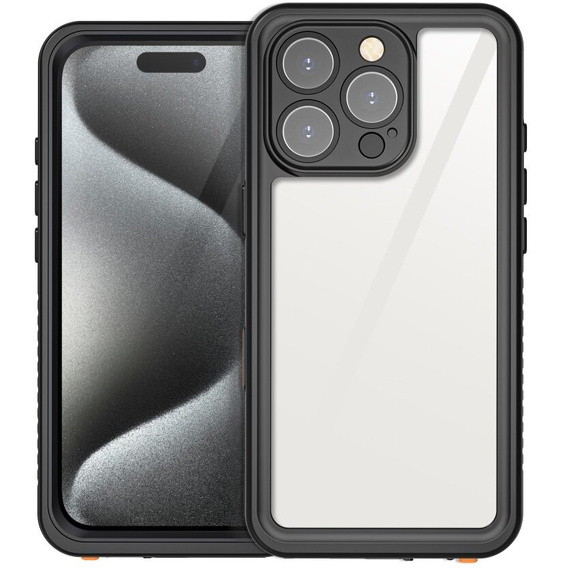Vodotěsné pouzdro IP68 pro iPhone 16 Pro, černé