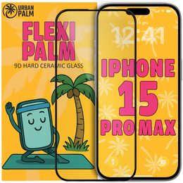 Keramické sklo 9D Flexi Palm pro iPhone 15 Pro Max