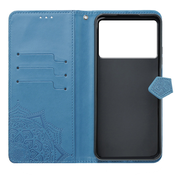 Klopové pouzdro pro Xiaomi Poco X6 Pro 5G, Mandala, růžové rose gold