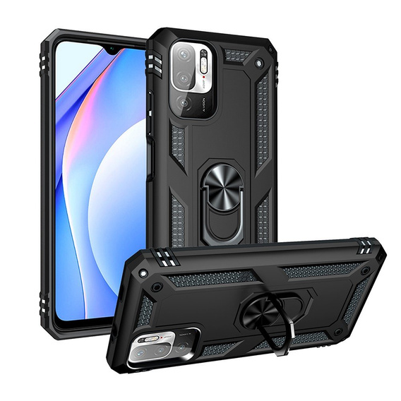 Pancéřové pouzdro pro Xiaomi Redmi Note 10 5G, Nox Case Ring, černé