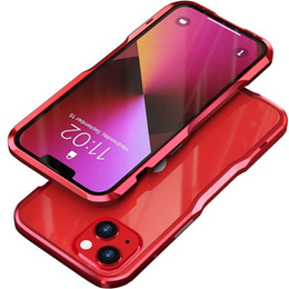 Pouzdro LUPHIE pro iPhone 13 Mini, Armor Bumper, červené