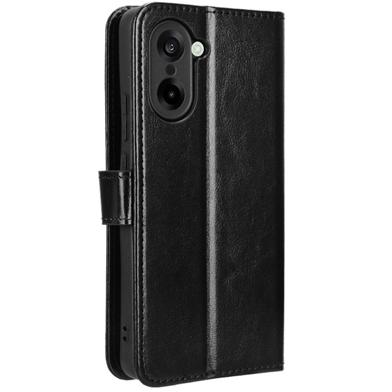 Klopové pouzdro pro OnePlus Nord CE5, Crazy Horse Wallet, černé