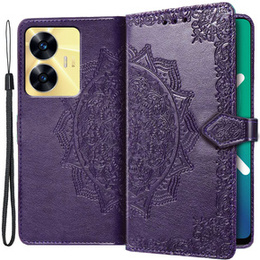Klopové pouzdro pro Realme C55, Mandala, fialové