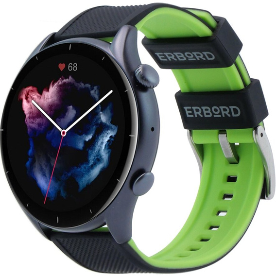 ERBORD Univerzální 22mm silikonový řemínek