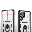 Pouzdro pro Samsung Galaxy S25 Ultra, KickStand Camera Lens, bílé
