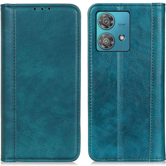 Pouzdro pro Motorola Moto G84 5G, Wallet Litchi Leather, zelené