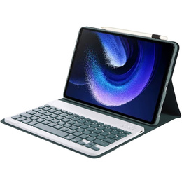 Pouzdro + klávesnice Xiaomi Pad 6/6 Pro, zelené