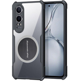 Pouzdro pro OnePlus Nord CE4 Lite, s magnetickou fólií, transparentní / černé