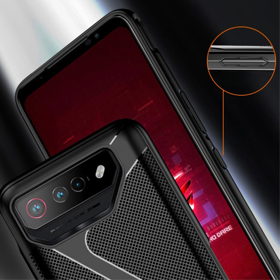 Pouzdro pro ASUS ROG Phone 8 Pro, Carbon Gel, černé