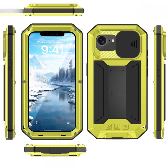 Pancéřové pouzdro pro iPhone 16E, R-JUST, žluté