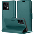 Pouzdro pro Xiaomi Redmi Note 13 Pro 4G / Xiaomi Redmi Note 14S / Xiaomi Poco M6 Pro 4G, ERBORD Glossy Litchi, flipová peněženka, zelené