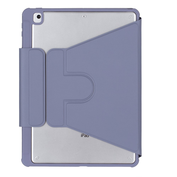 Pouzdro s klávesnicí pro iPad 11" 2025 A16 (11 gen.) / iPad 10.9" 2022 (10 gen.), Rotary 360° Leather, fialové
