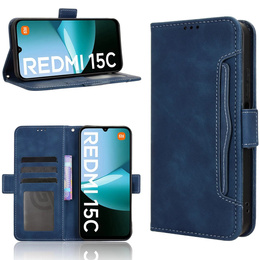 Klopové pouzdro pro Xiaomi Redmi 15C 4G/LTE, Card Slot, námořnicky modré