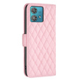 Klopové pouzdro pro Motorola Edge 40 Neo, Wallet, BINFEN COLOR, růžové