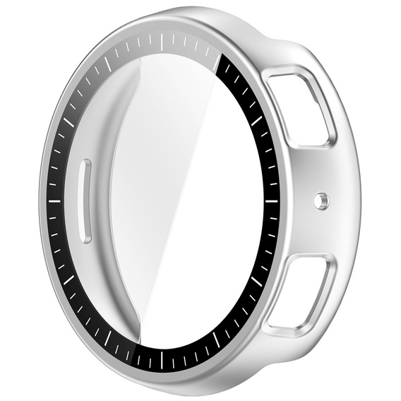 2v1 Pouzdro + tvrzené sklo pro Amazfit Active Max, stříbrné