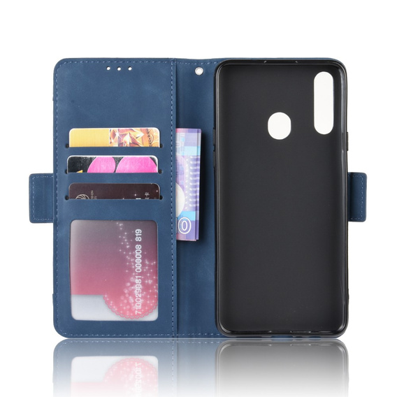 Klopové pouzdro pro Samsung Galaxy A20s, Card Slot, námořnicky modré