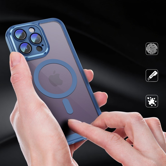 Pouzdro pro iPhone 14 Pro, ERBORD Impact Guard, MagSafe, modré